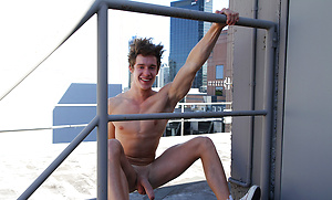 Let's get naked on the roof with Max Gatling