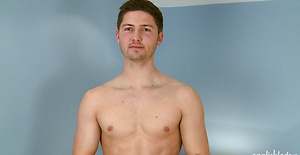 Straight Young Footballer John Shows Off His Muscles & Hard Uncut Cock and Cums Twice!