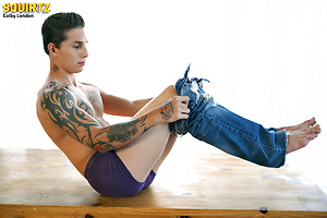 Colby London  strokes dick