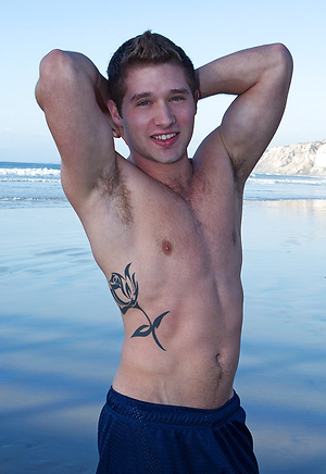 Milo shows his hot muscled body and cock