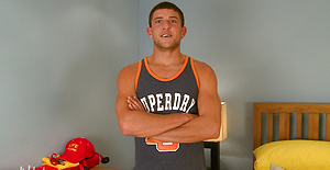 Straight Welsh Lad Dean Can't Wait to Show Off His Ab Slapping Erection!