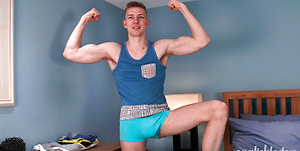 Tall Straight Lad Christian Strips Off and Reveals his Massive Uncut Cock!